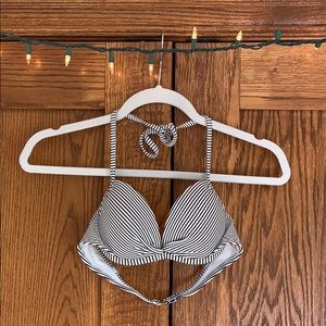 Striped Push Up Bikini Top